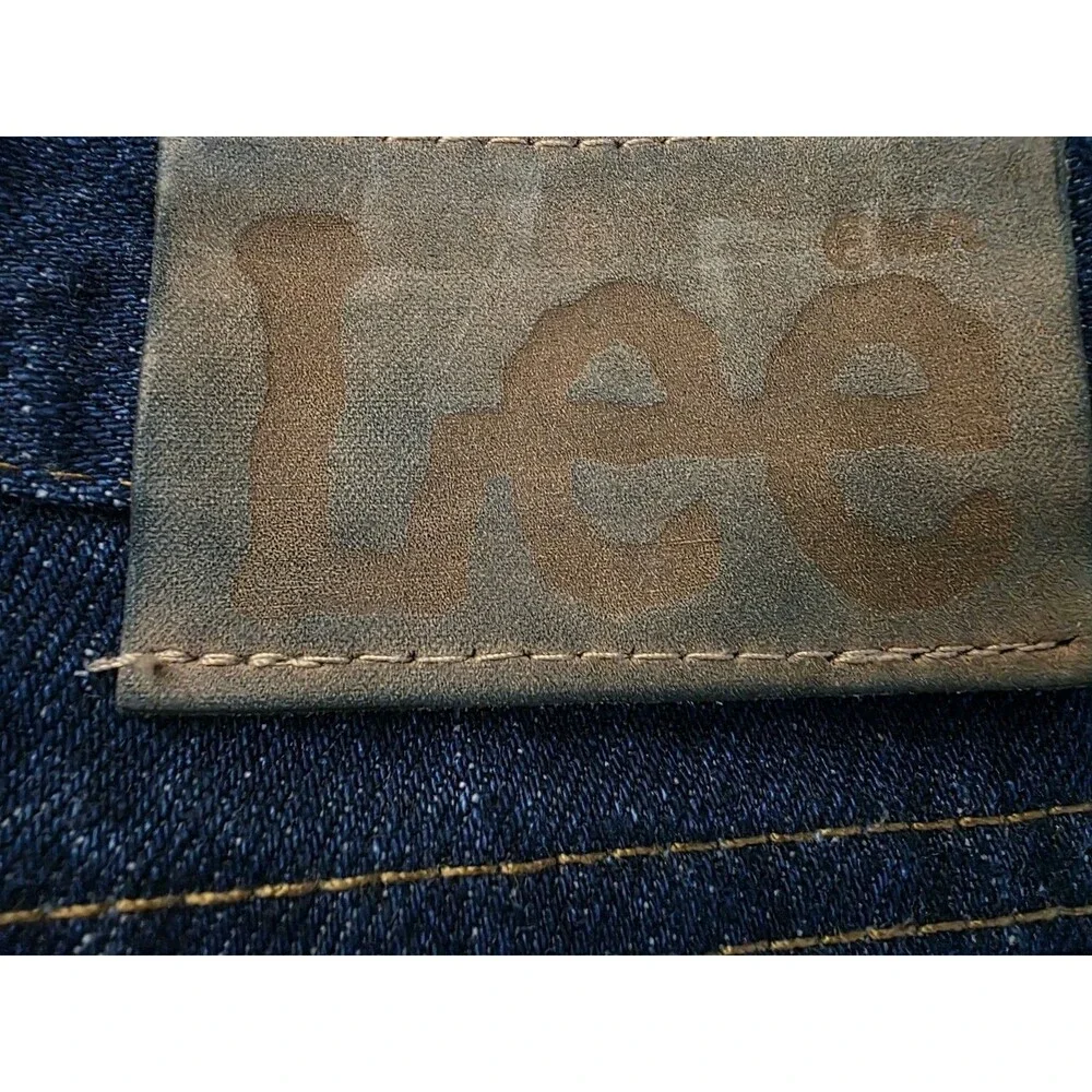 Vintage Lee Jeans Men’s Size 38x33 Dark Indigo Tapered Leg New USA Union Tag